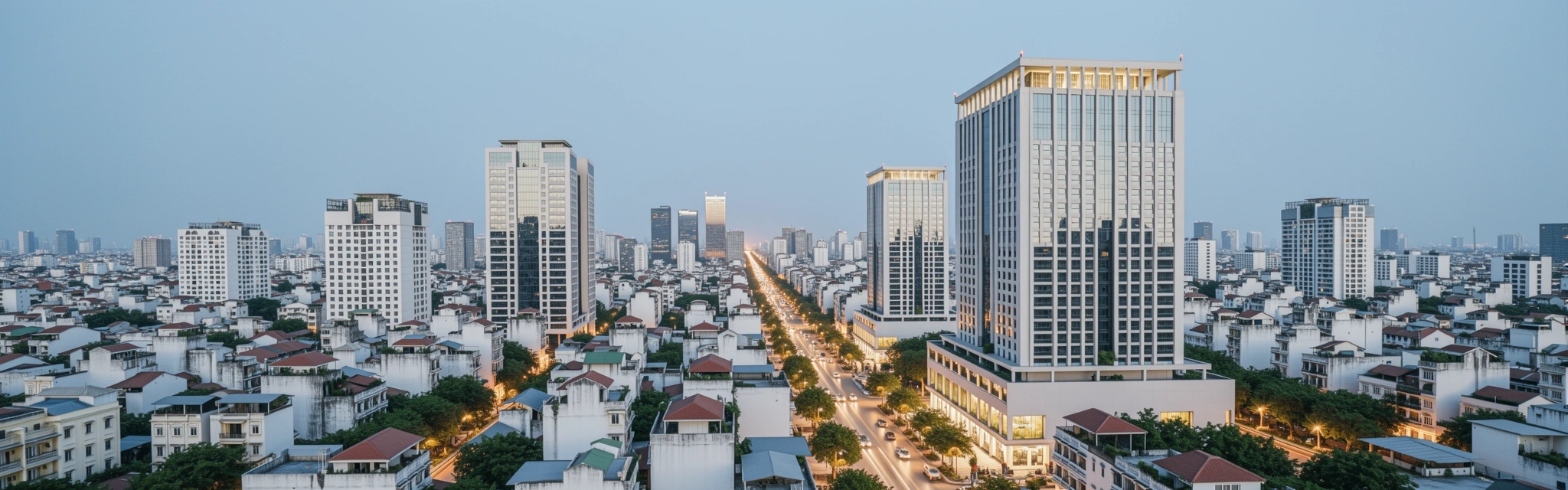 Hanoi Skyline at Dusk